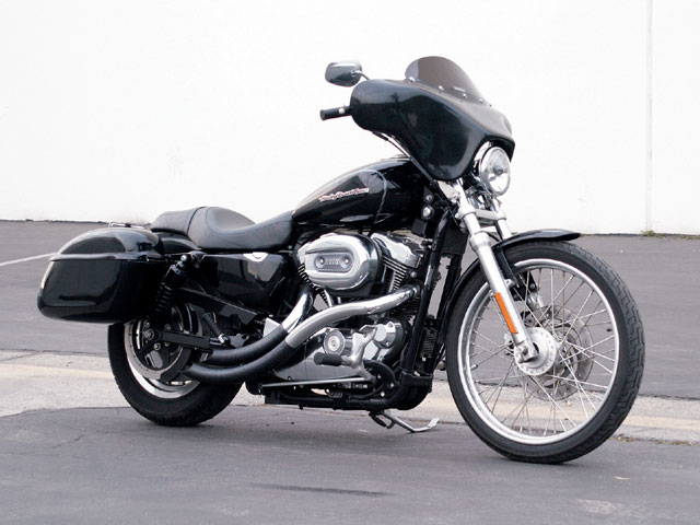 Turning a sportster into a deals bagger