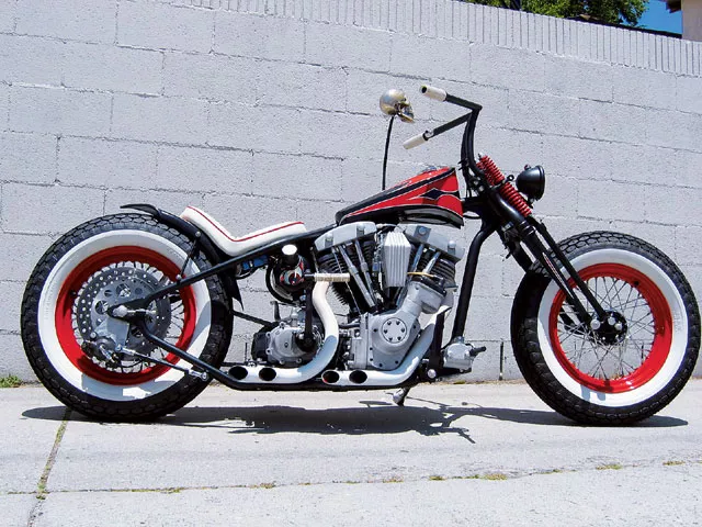 custom built bobber motorcycles