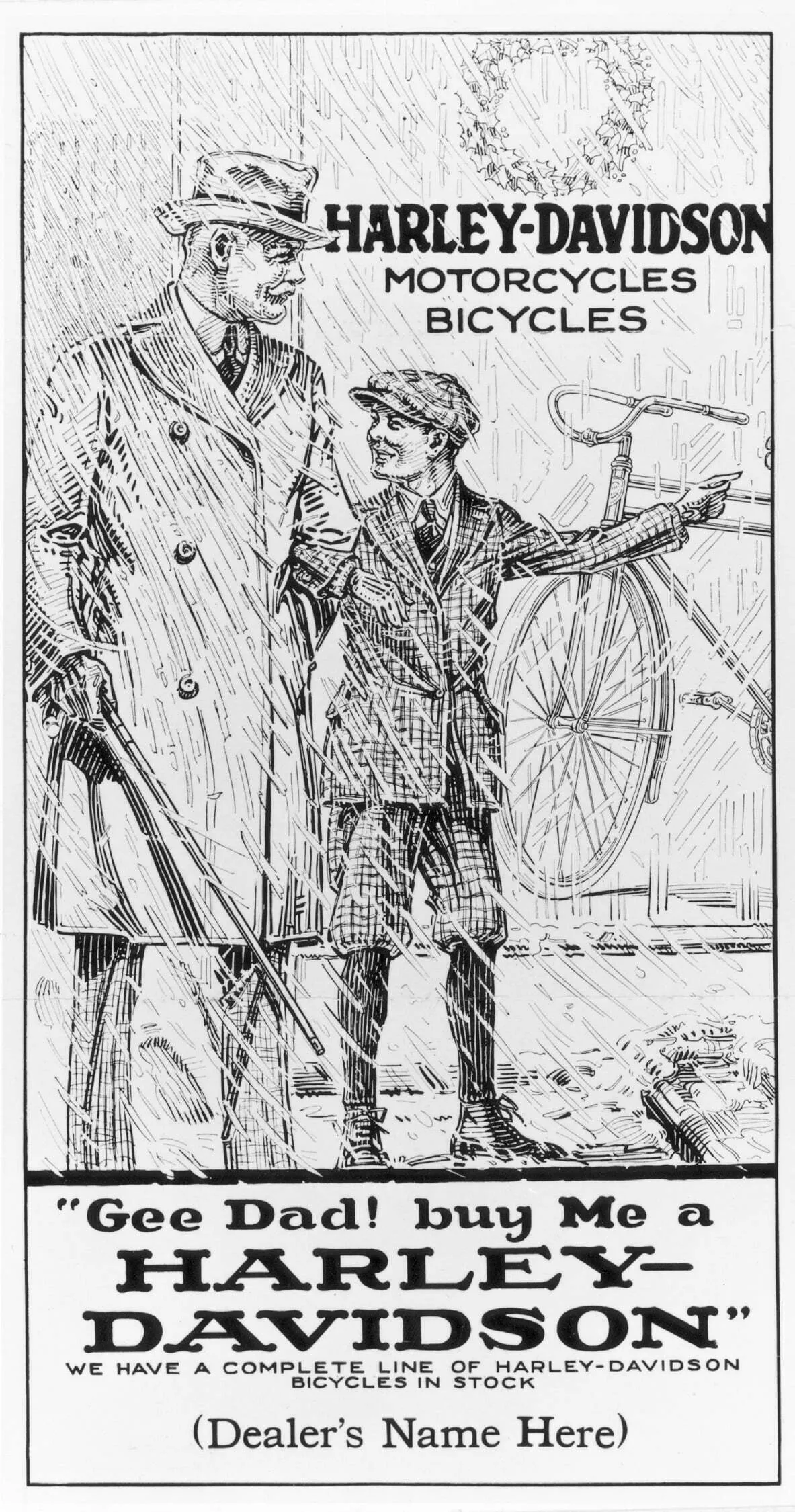 harley bicycle ad