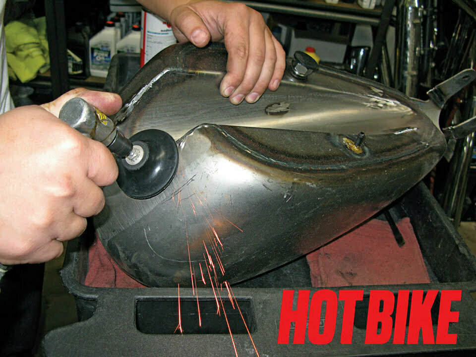 Late-model Sporty tank relocation