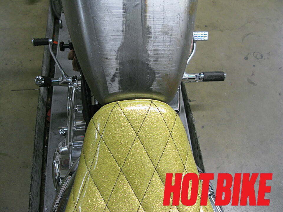 Late-model Sporty tank relocation