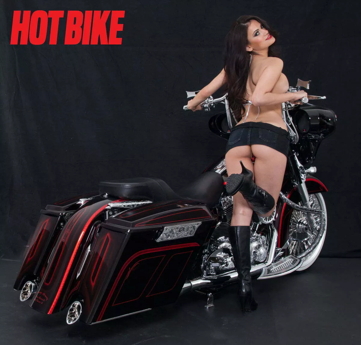 Nude Girl Models On Motorcycles