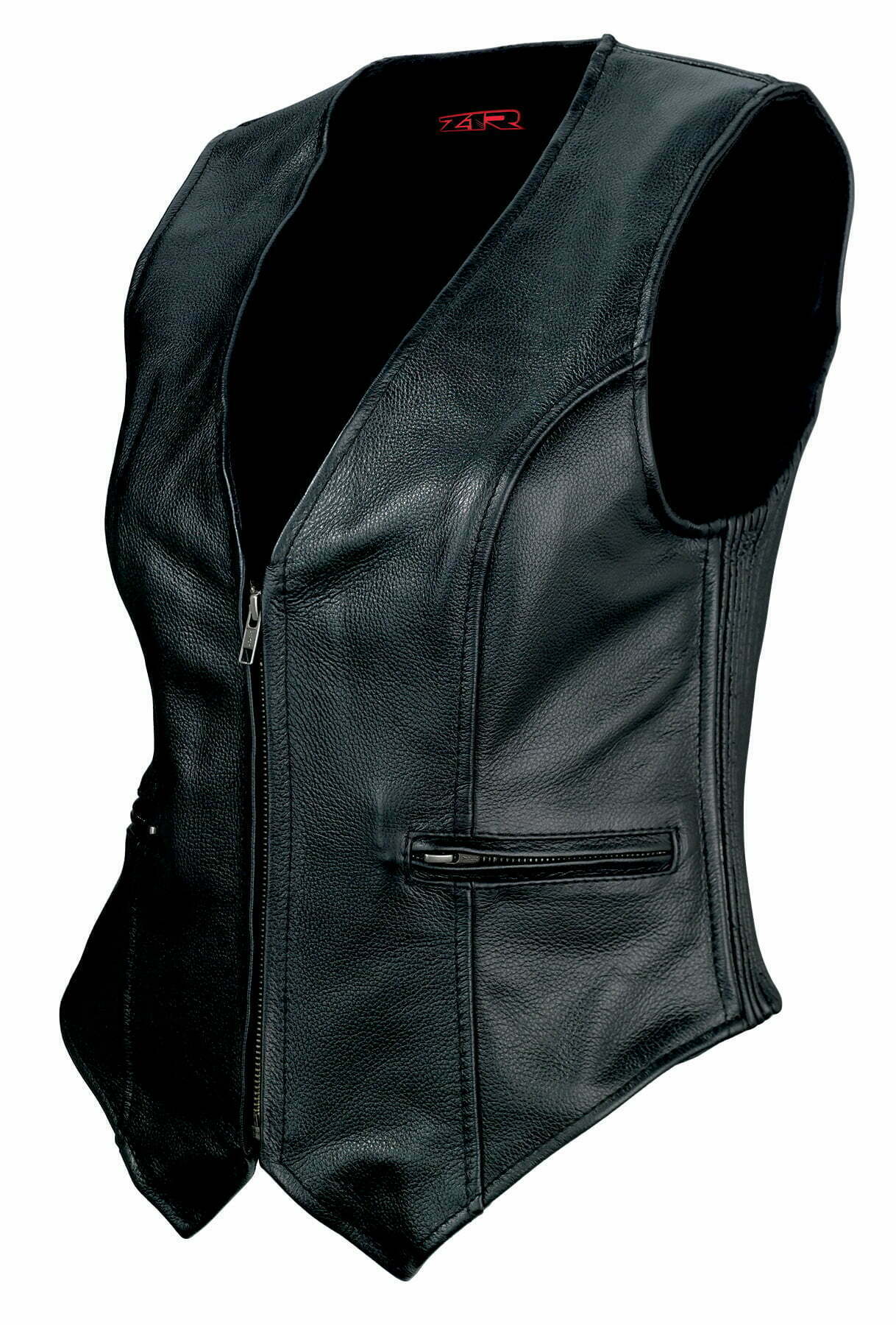 womens leather vest 