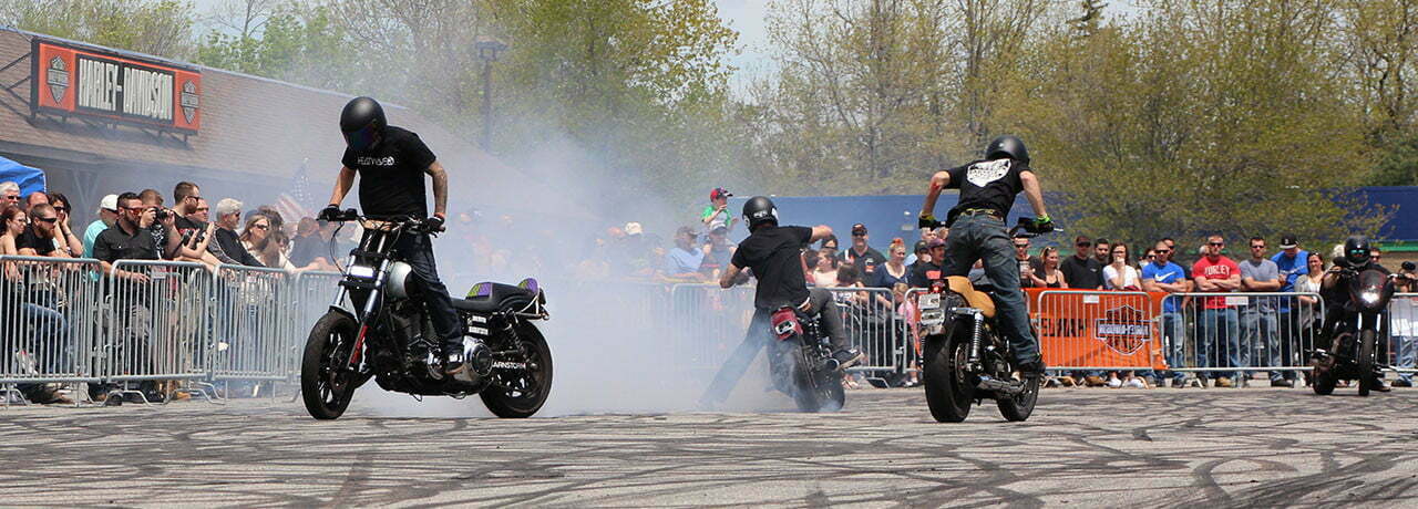 Grim Company Harley Davidson Stunt Team Hot Bike Tour