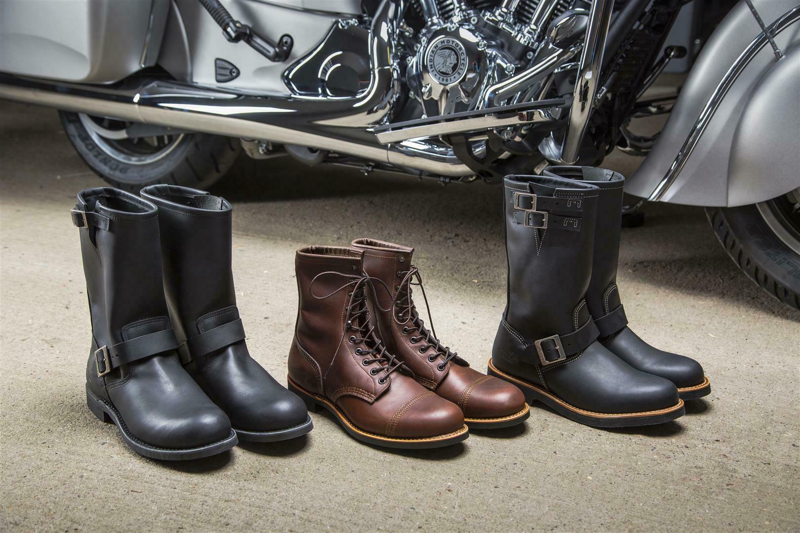 indian motorcycle redwing boots 