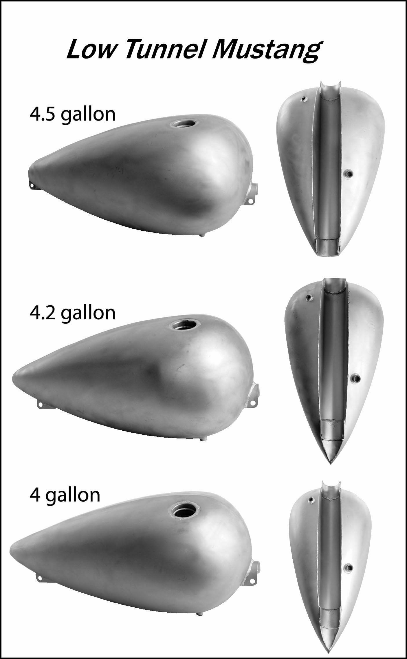 paughco low tunnel chopper gas tank