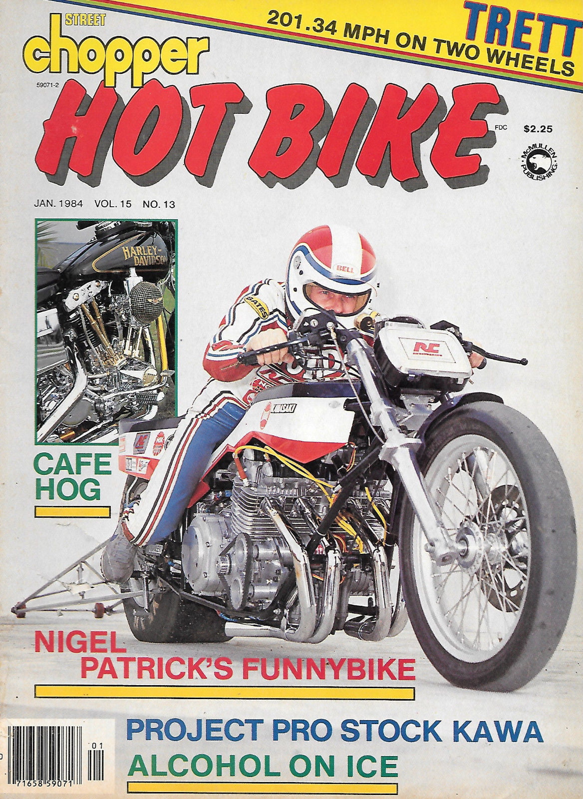 hot bike street chopper january 1984