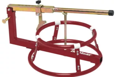 motorcycle tire change stand with bead breaker