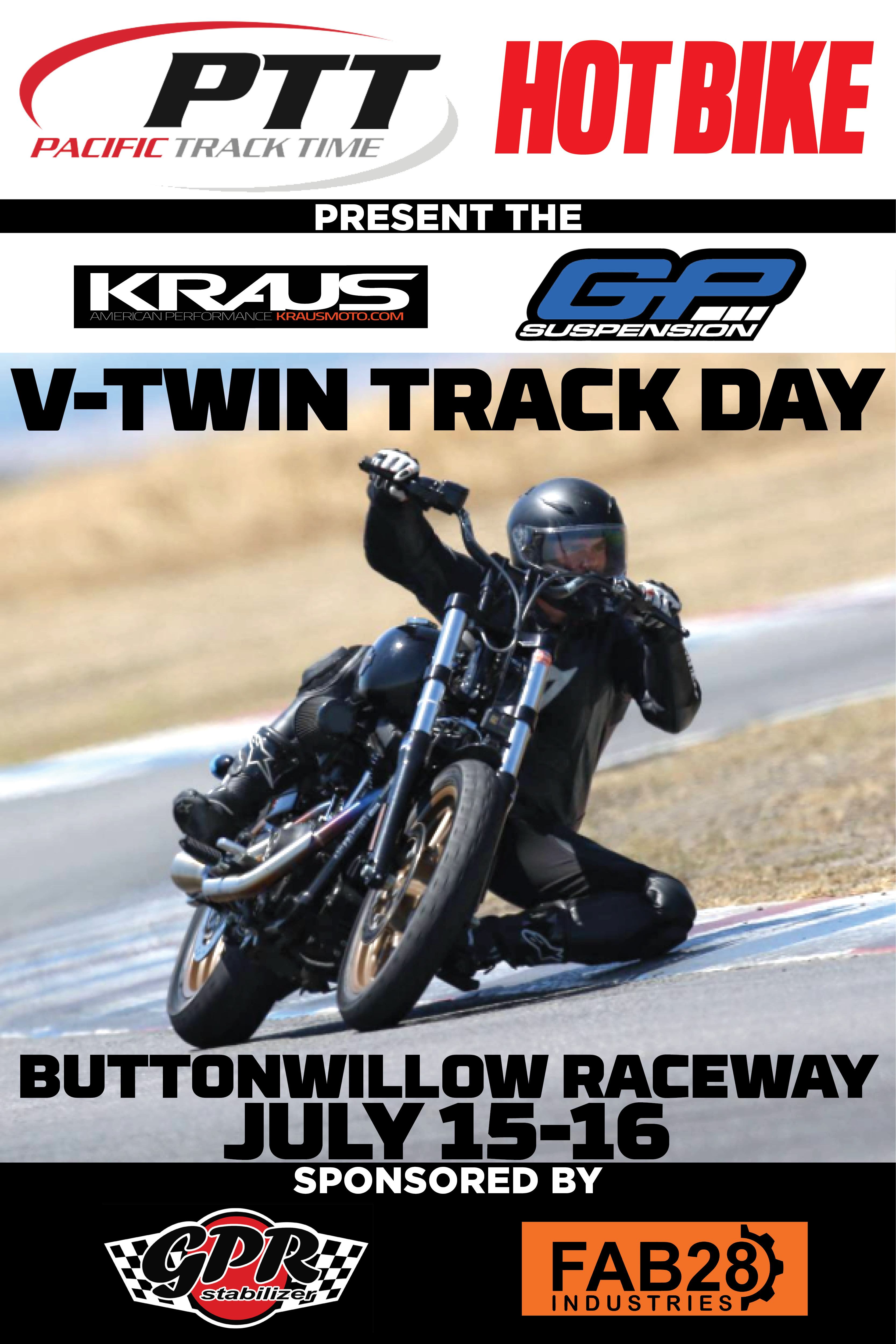 vtwin track day buttonwillow raceway