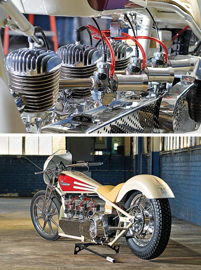 Triple Lindy Bike and Engine