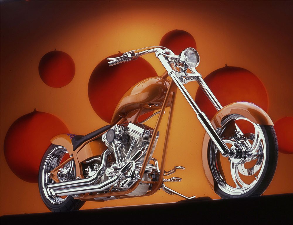 Custom Motorcycle Agent Orange