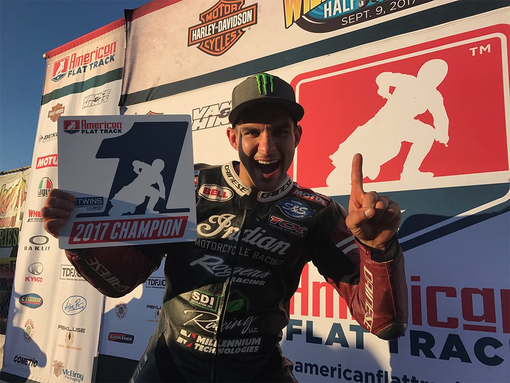 Jared Mees wins 2017 American Flat Track Championship