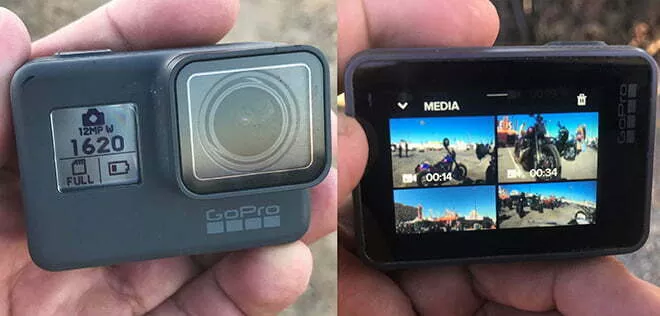 Go Pro Front and back