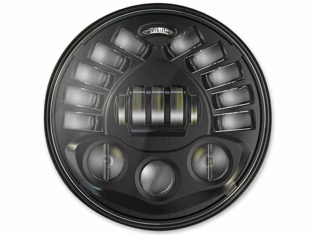 J.W. Speaker 7-Inch LED Headlight Black