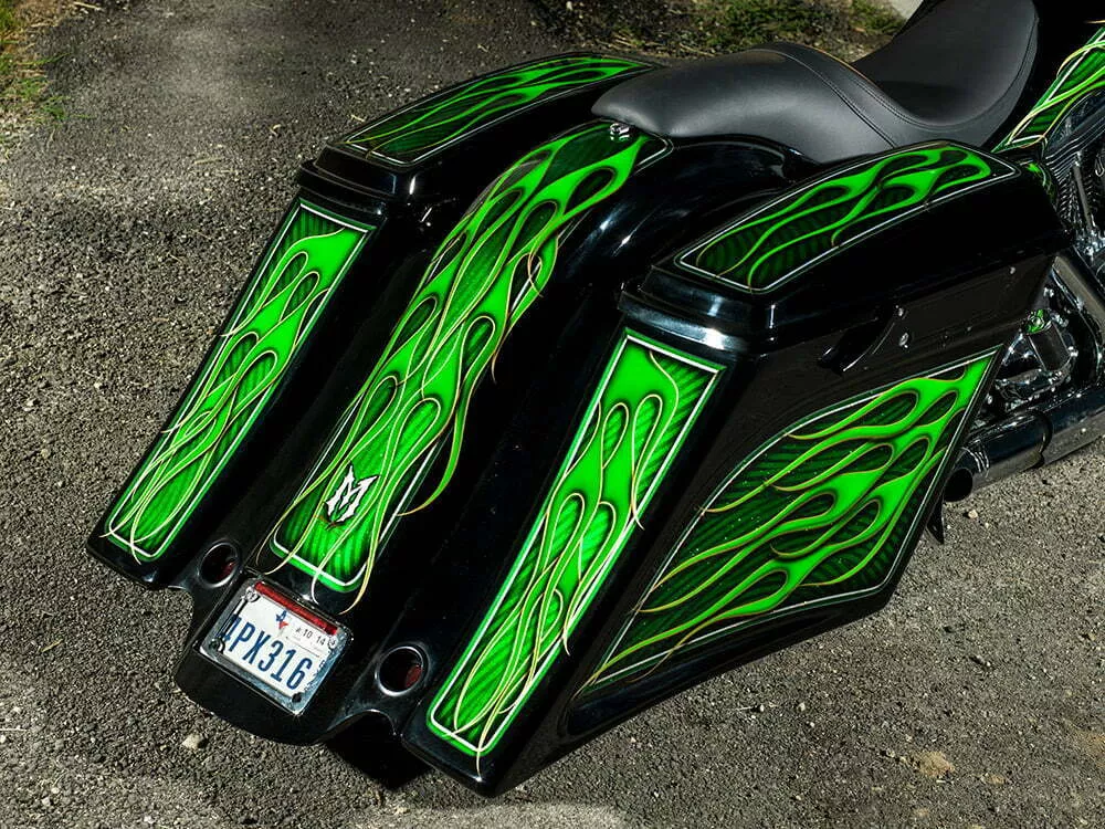 green flame paint job