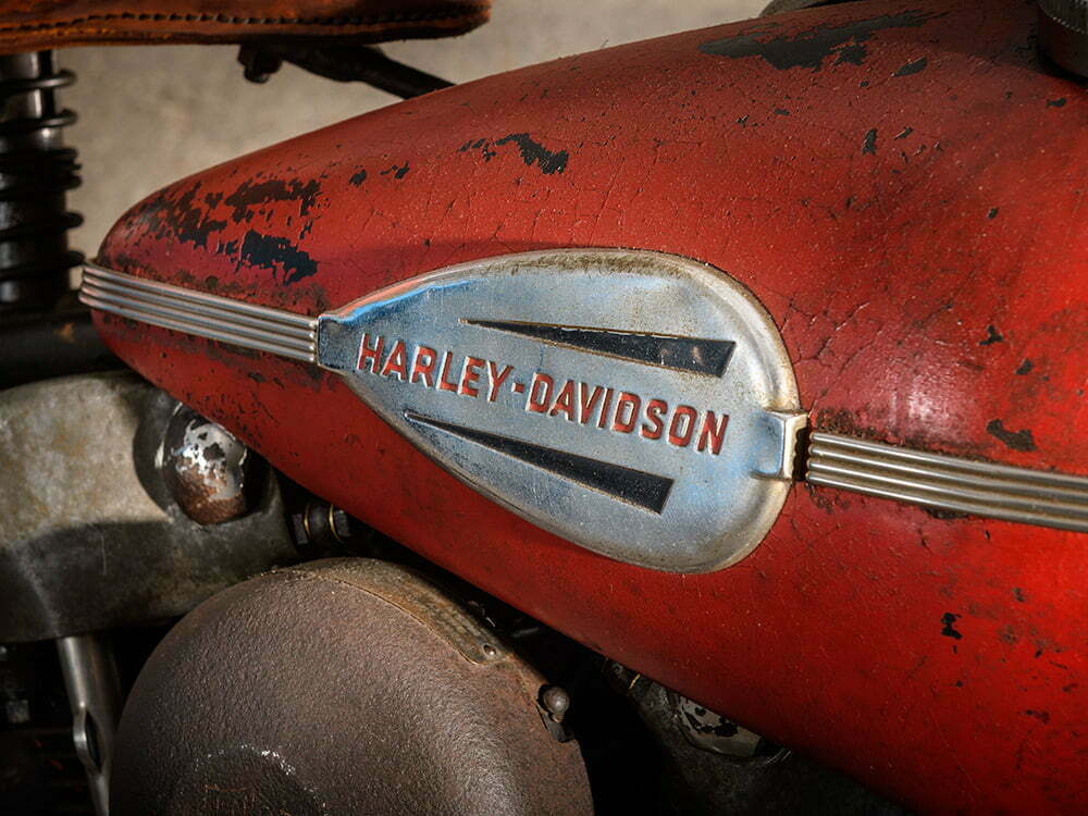 vintage harley-davidson gas tank