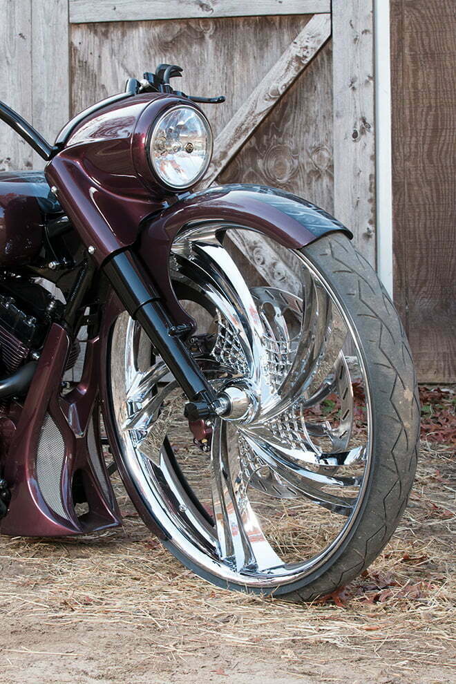 30-inch front wheel