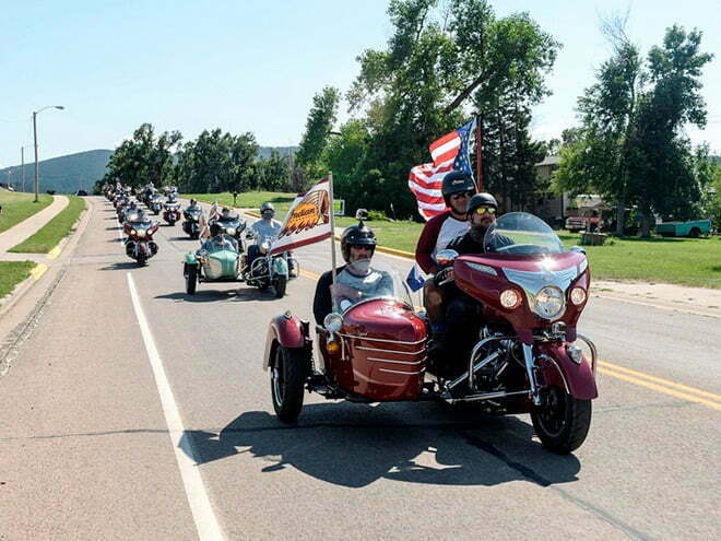 US troops motorcycle ride