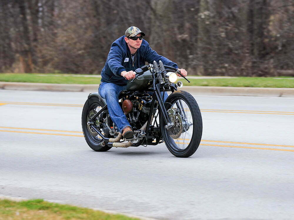 custom 1976 shovelhead rider