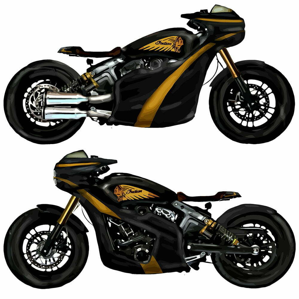 Indian Scout Bobber Rendering