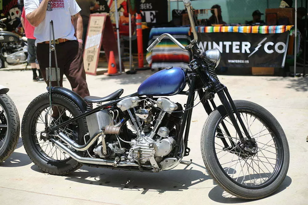 clean knucklehead chopper