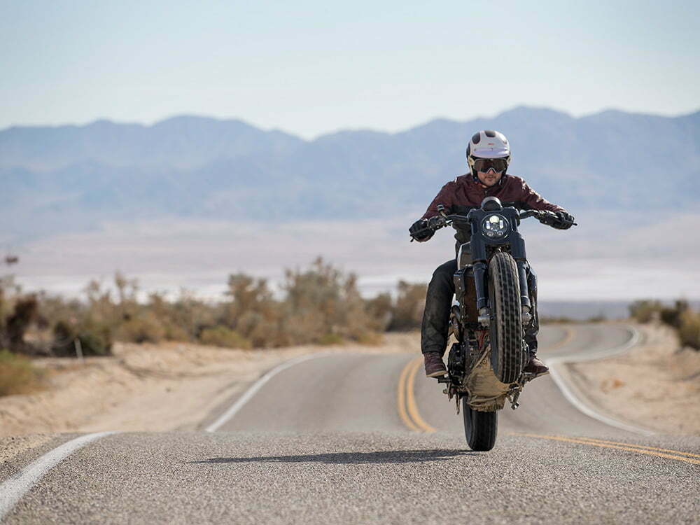 Indian Scout FTR1200 Custom wheelie