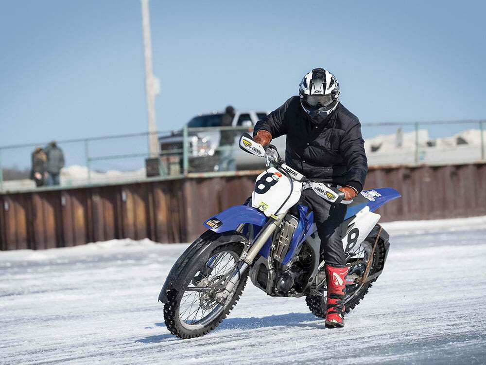 Jordan riding on the ice