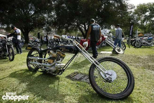 vintage boardtrack chopper