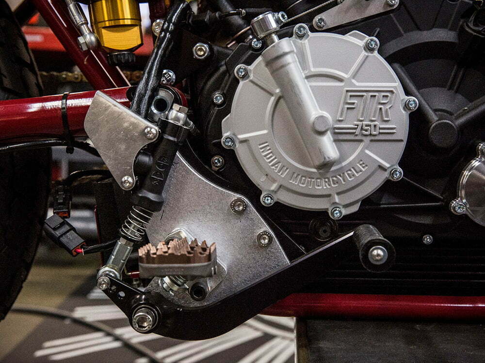 stock Indian Scout FTR750 engine