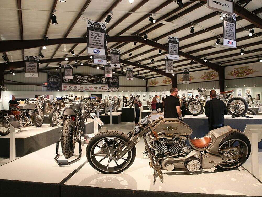 Motorcycles as art at sturgis rally