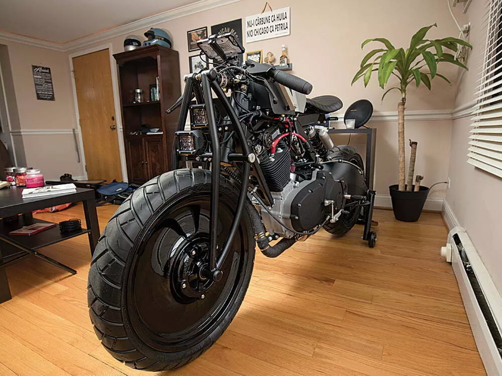 Buell Blast in living room