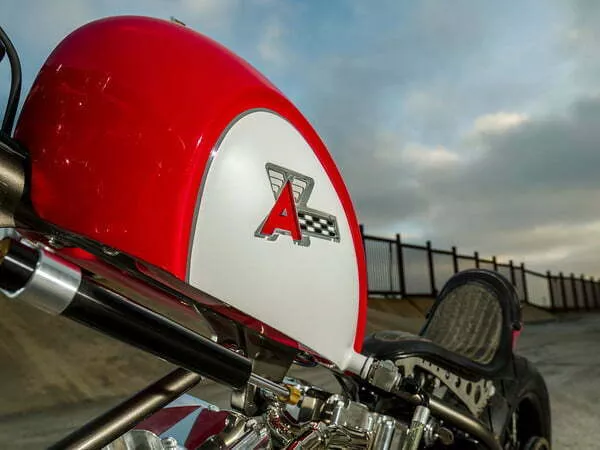 Rosso Corso custom gas tank