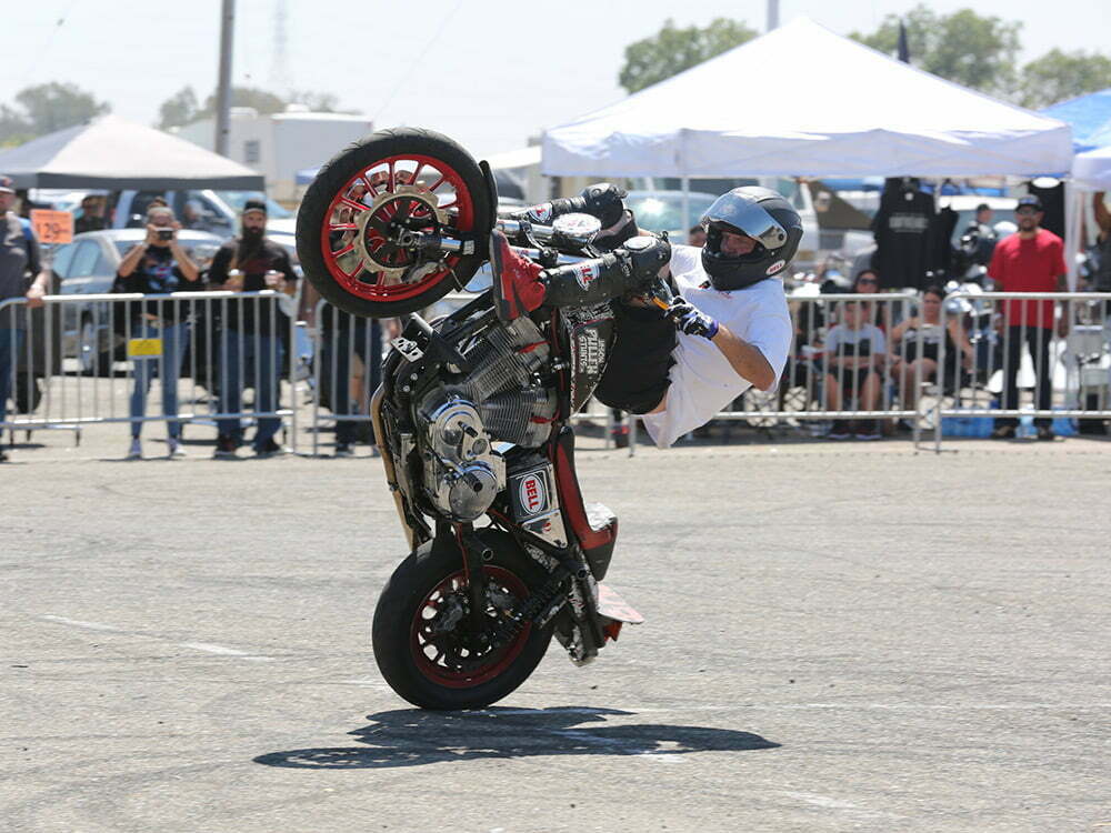 Motorcycle stuntman Jason Pullen