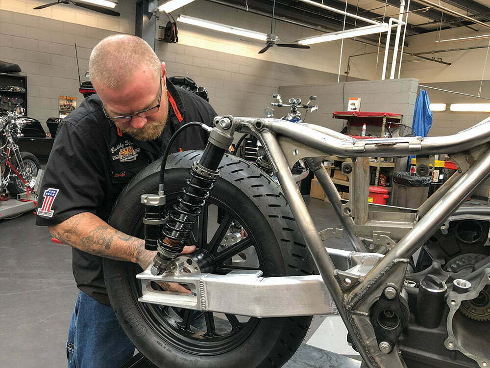 rear wheel installation