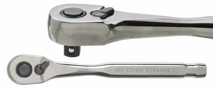 3/8-inch Drive 120T Gunmetal Chrome Ratchet 