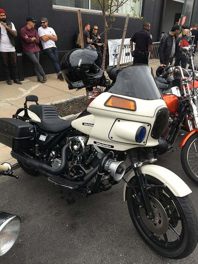 vintage police motorcycle