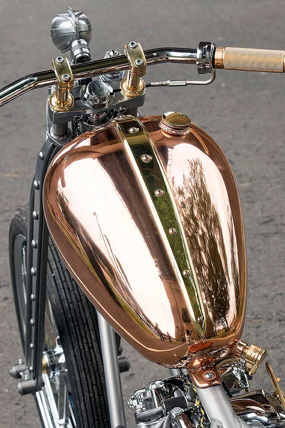 copper plated gas tank