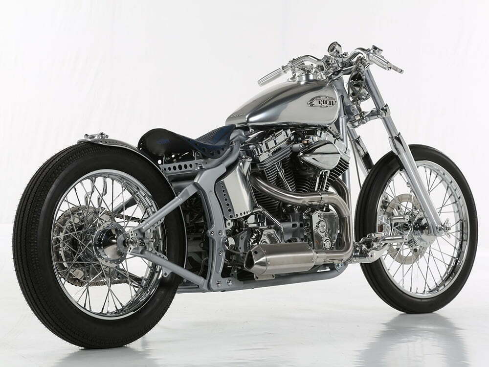 silver storm custom Harley