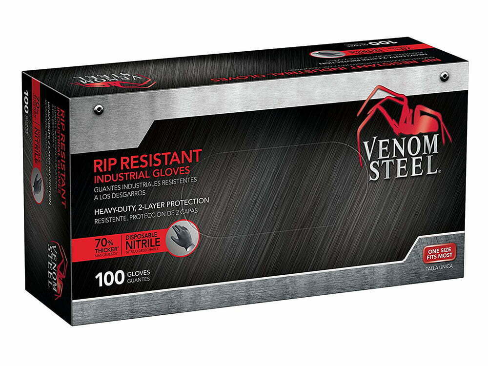 Venom Steel Industrial Nitrile Gloves (Pack Of 100)