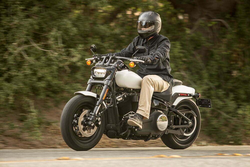 Dickies Moto Work Wear line on the Harley-Davidson Fat Bob