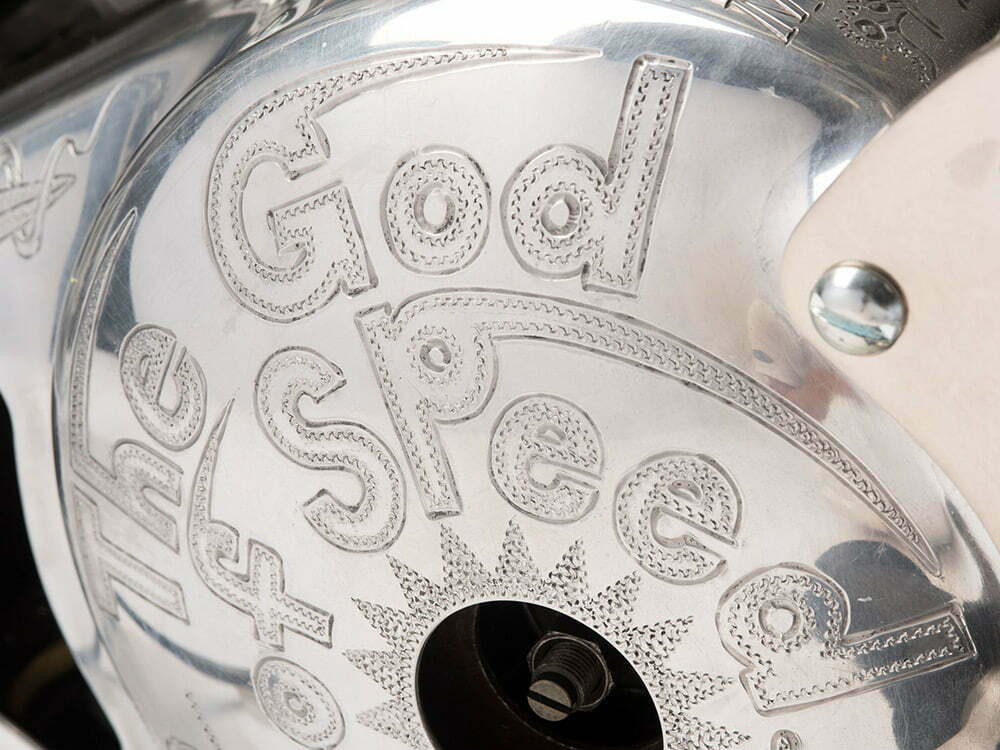 god of speed engraving