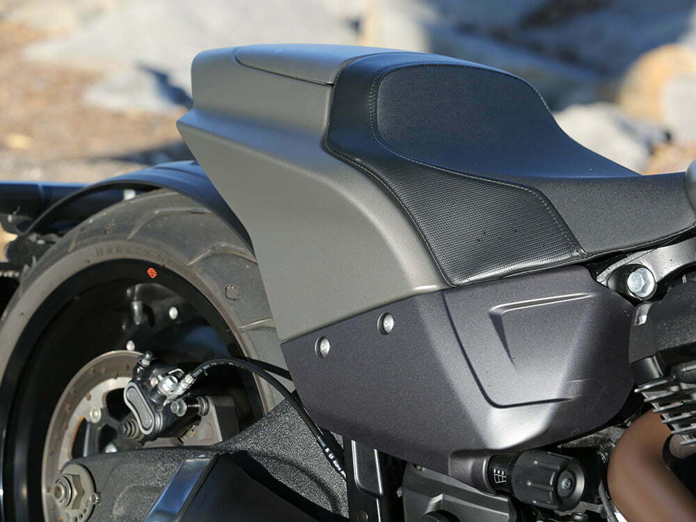 Tail section detail on the H-D FXDR 114