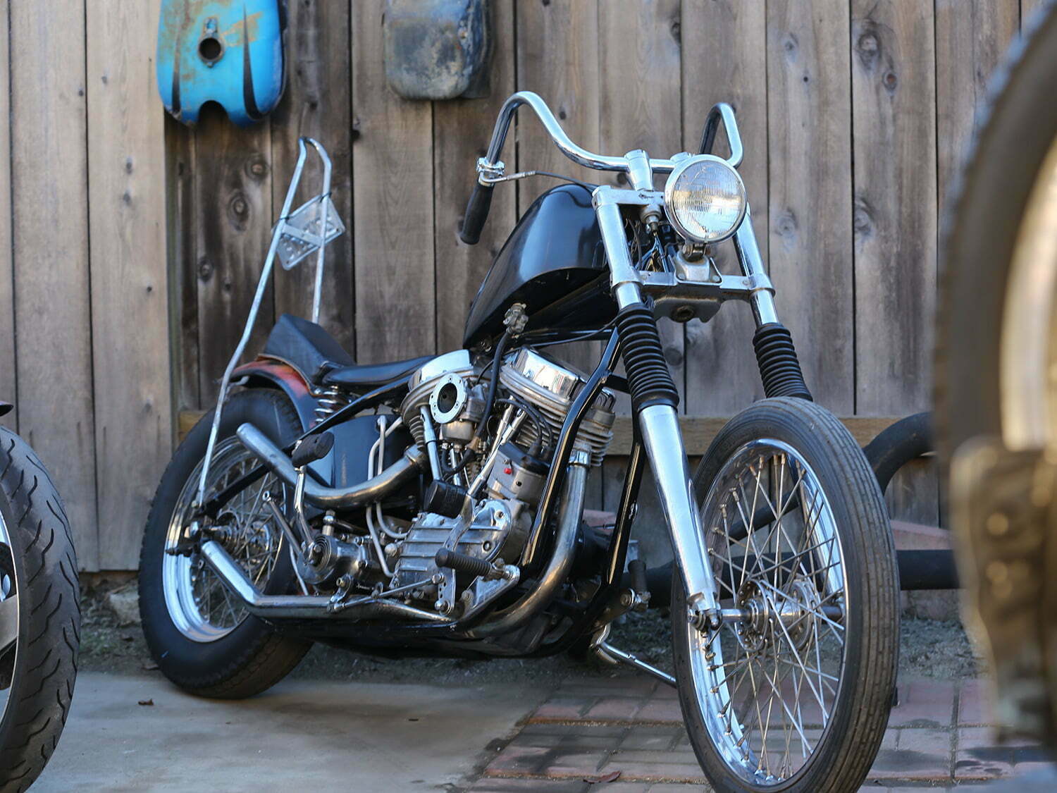 A classic-looking Pan chop sitting against the wall at Highwayman Co.