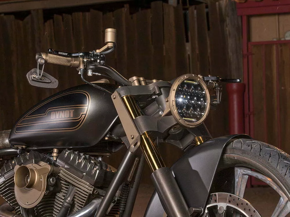 MJK risers and Biltwell Inc handlebar