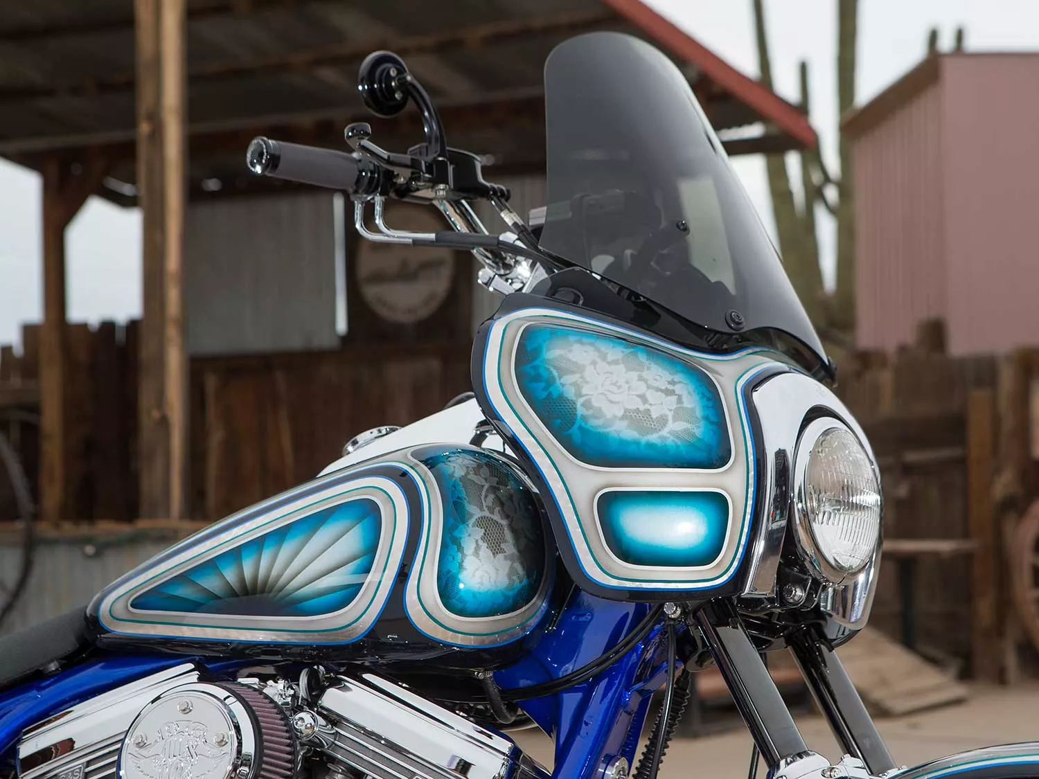 Custom Harley-Davidson FXR with t-sport fairing
