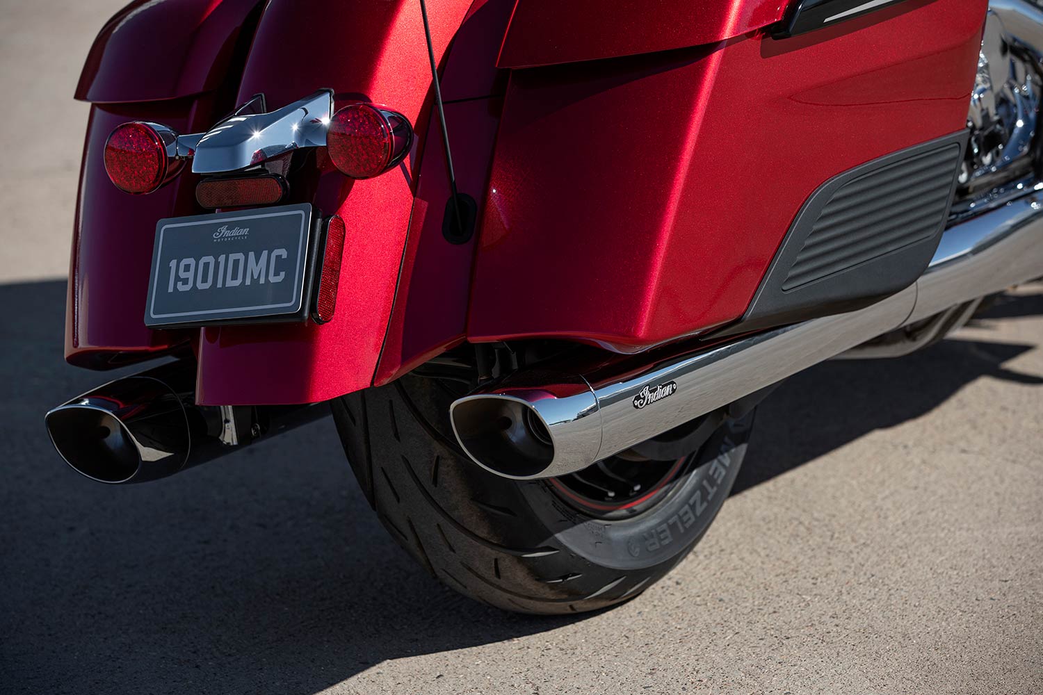 Exhaust tips on the 2020 Challenger Limited.