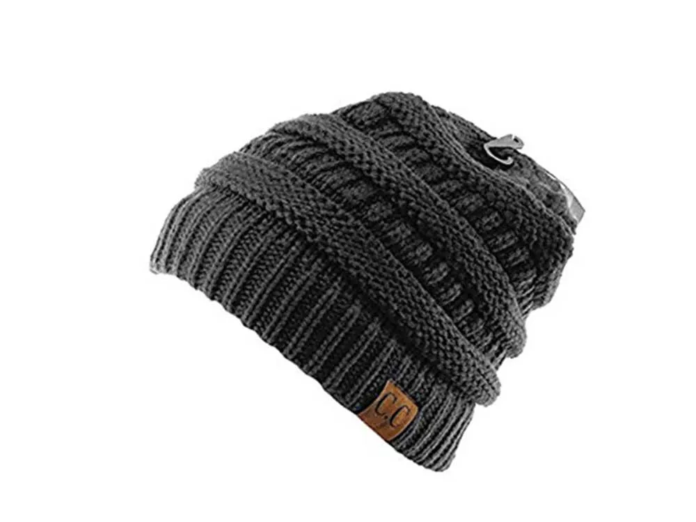 C.C Cable-Knit Beanie