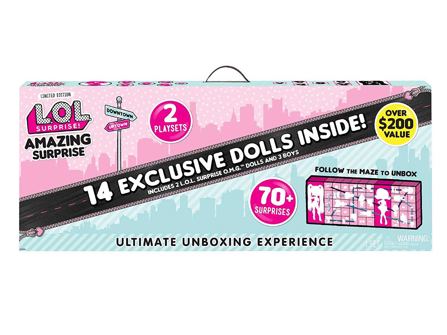 L.O.L. Surprise! Amazing Surprise With 14 Dolls, 70+ Surprises, And 2 Playsets