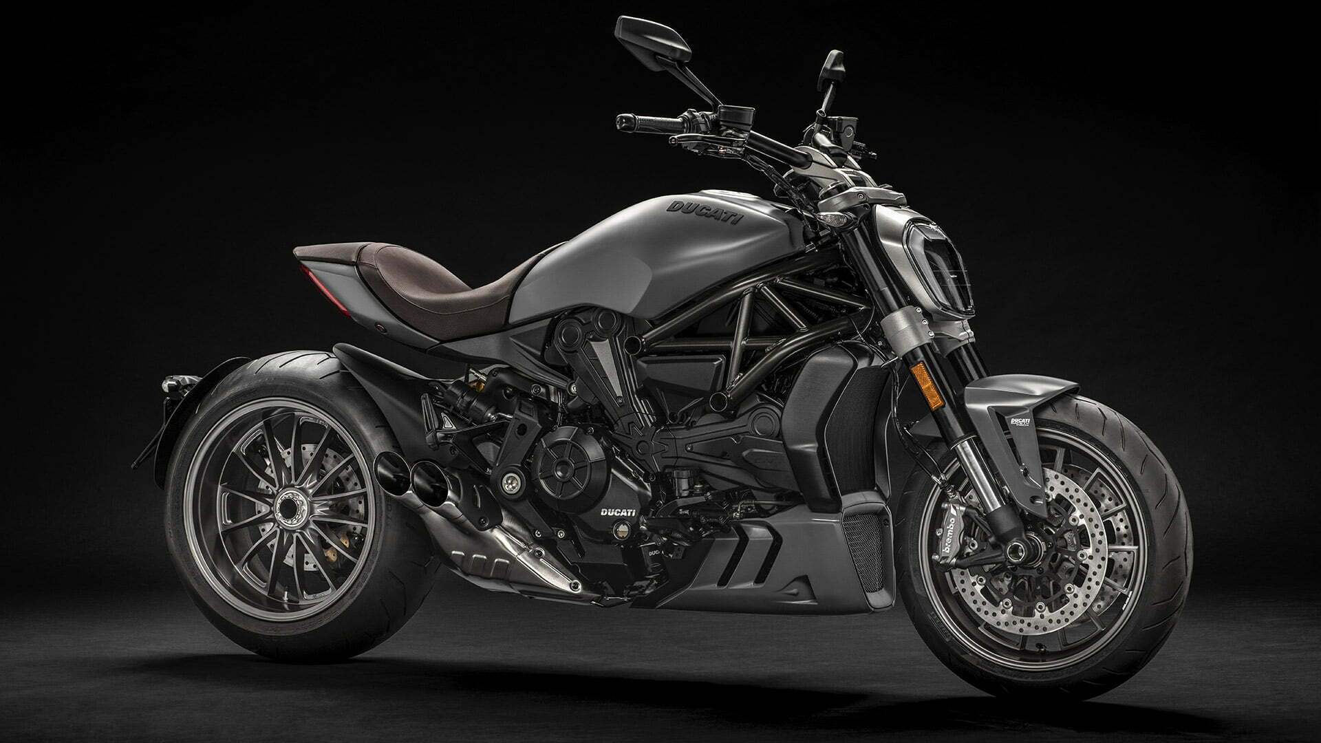 The XDiavel is the “more cruiser-y” version of Ducati’s fire-breathing Diavel. That means a slightly different chassis and more laid-back ergos, but same 153 hp. Shown is 2020 model.