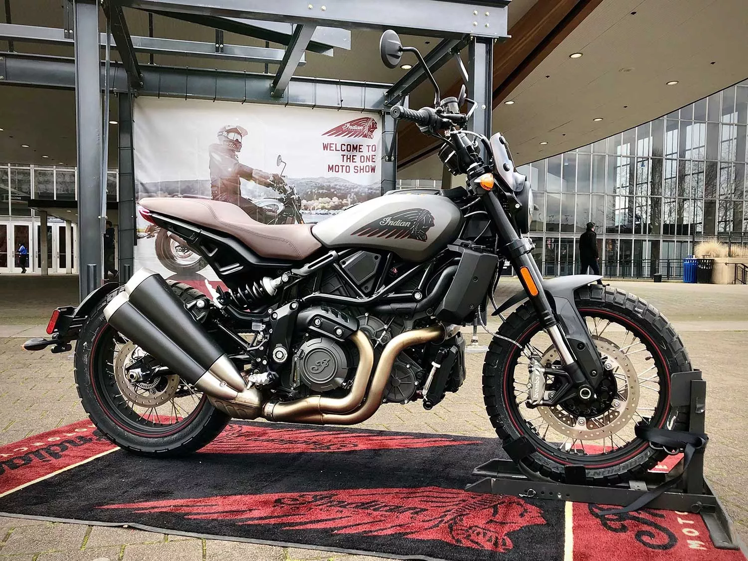 The 2020 FTR Rally was first shown to the North American public at The One Moto Show in Portland, Oregon, earlier this month. Turns out they had a bike left over to lend us.